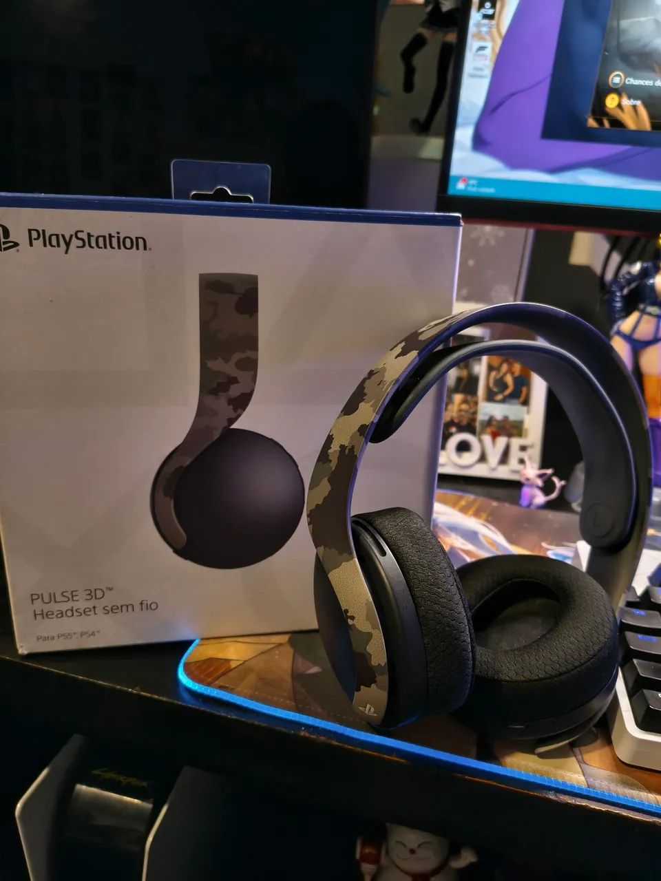 Headset Sem fio Pulse 3D Original do Ps5 funciona no Pc