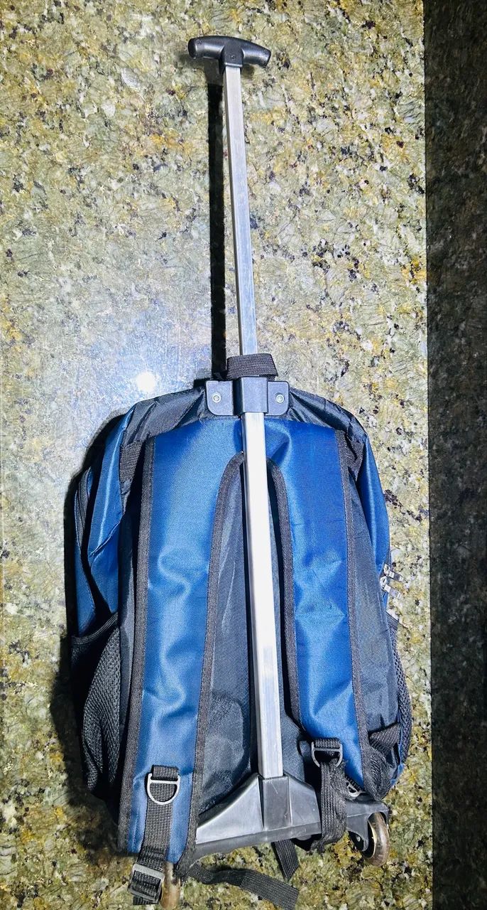Mochila de rodinhas Executiva Escolar Trabalho Viagens - Nova - Foto 3