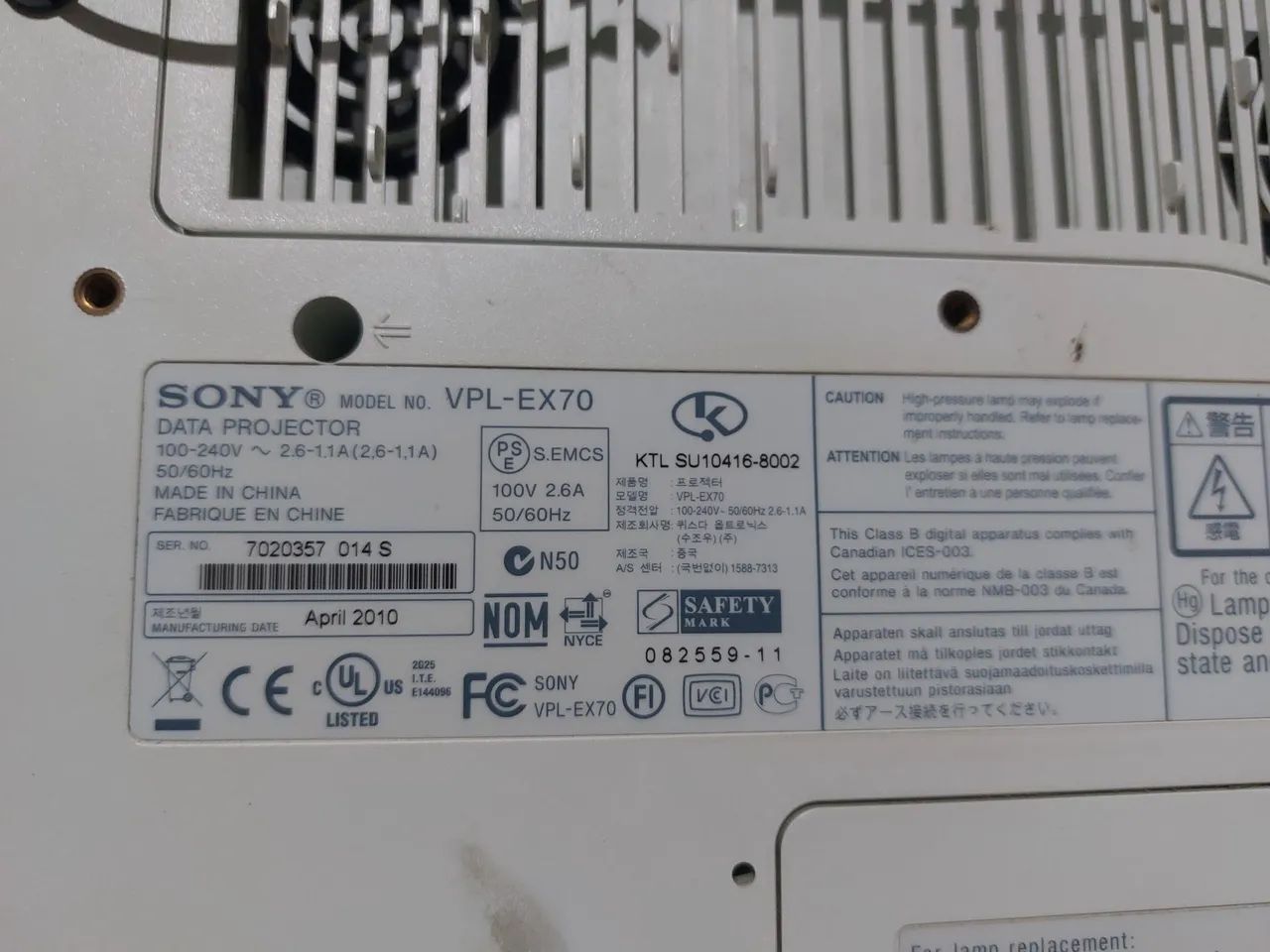 Projetor Sony VPL-EX70 - Foto 4