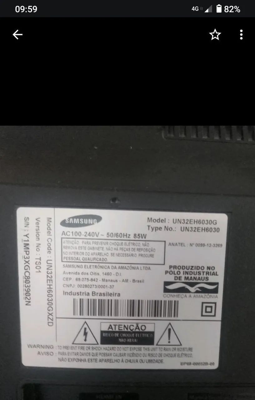 TV Samsung 32 polegadas, trocar tela  - Foto 2