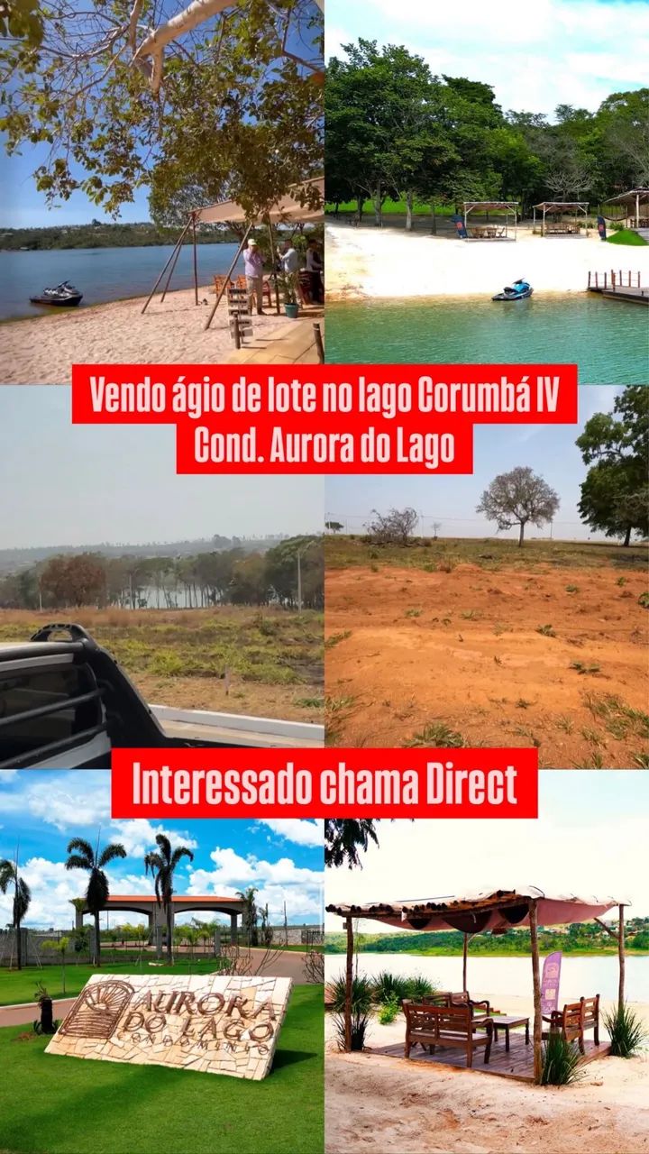 Lote Cond. Aurora do Lago - Lago Corumba IV - Foto 2