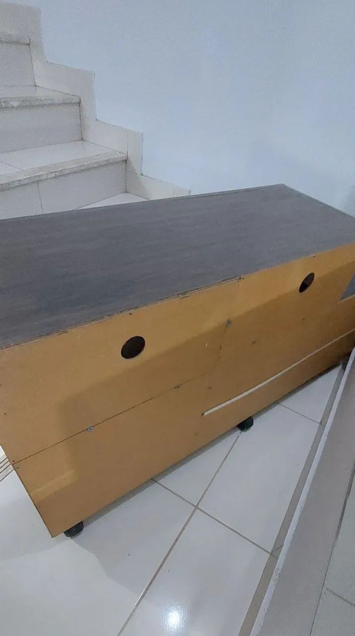 Rack grande com rodinhas para TV até 75' - Foto 4
