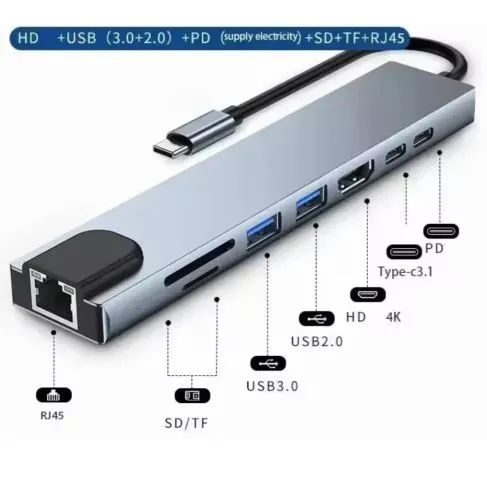 Hub 8 portas 