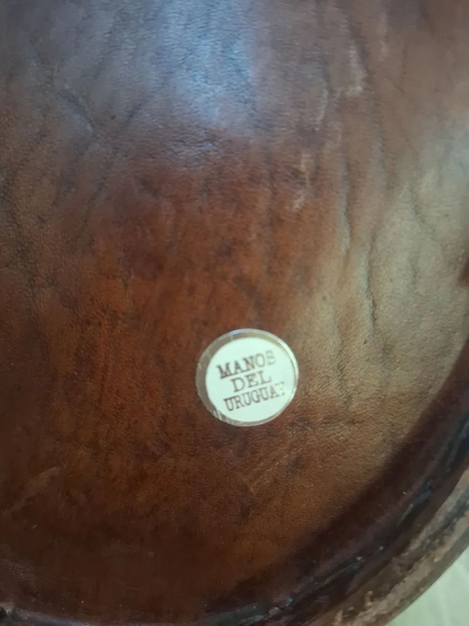 Balde decorativo em couro legítimo uruguaio - Manos del Uruguay - Foto 5