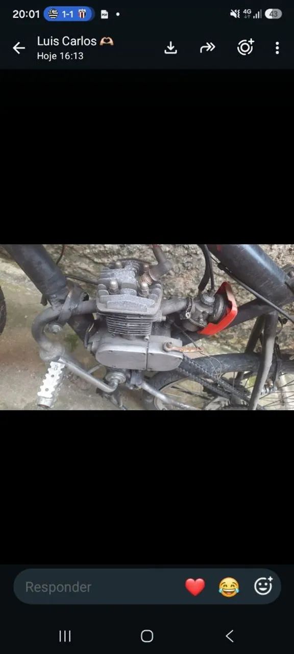 Bicicleta motorizada 80cc - Foto 3