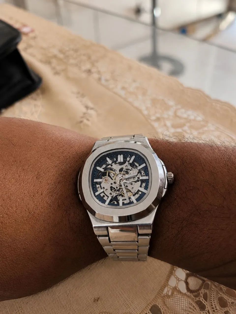 Relógio Automático Esqueleto (Inspiração Patek Philippe) - Foto 2