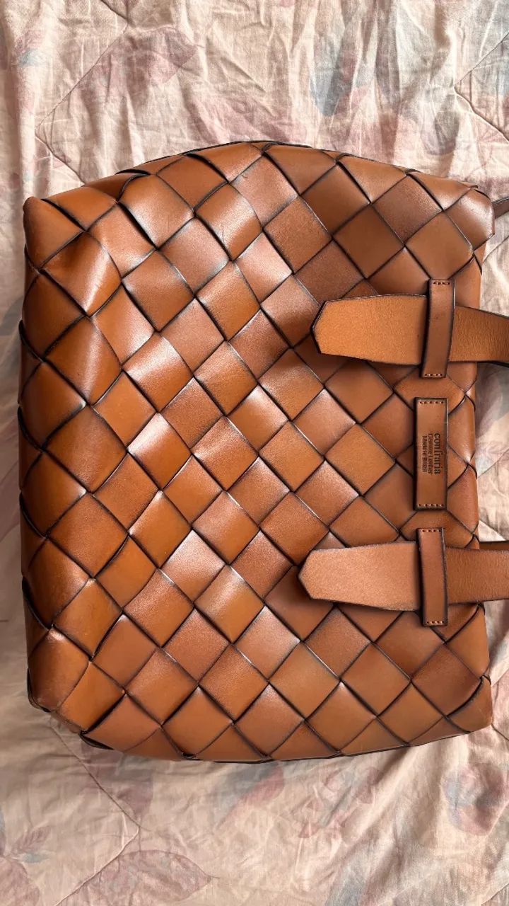 Bolsa trançada couro legitimo - Confraria - Foto 2
