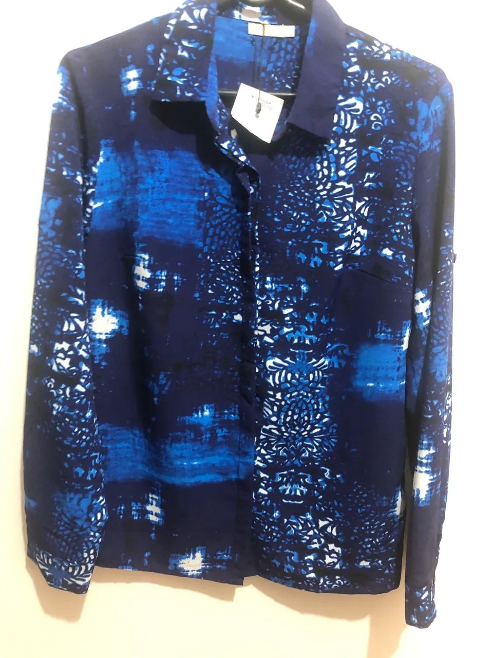 Camisa Azul M Officer feminina  - Foto 3