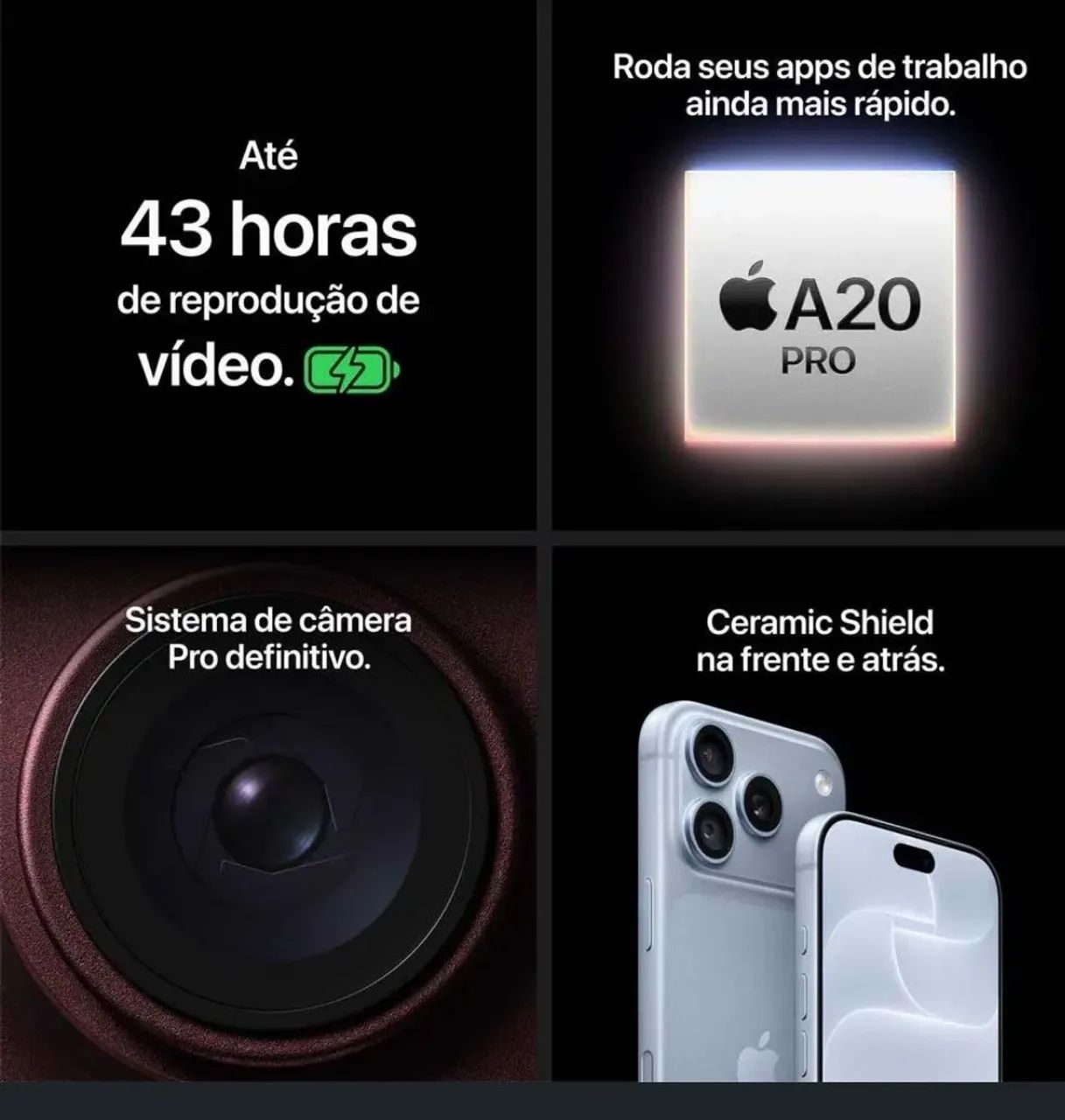 IPhone 18 Pró Max 5G 256gb lacrado na caixa com garantia Apple  - Foto 3