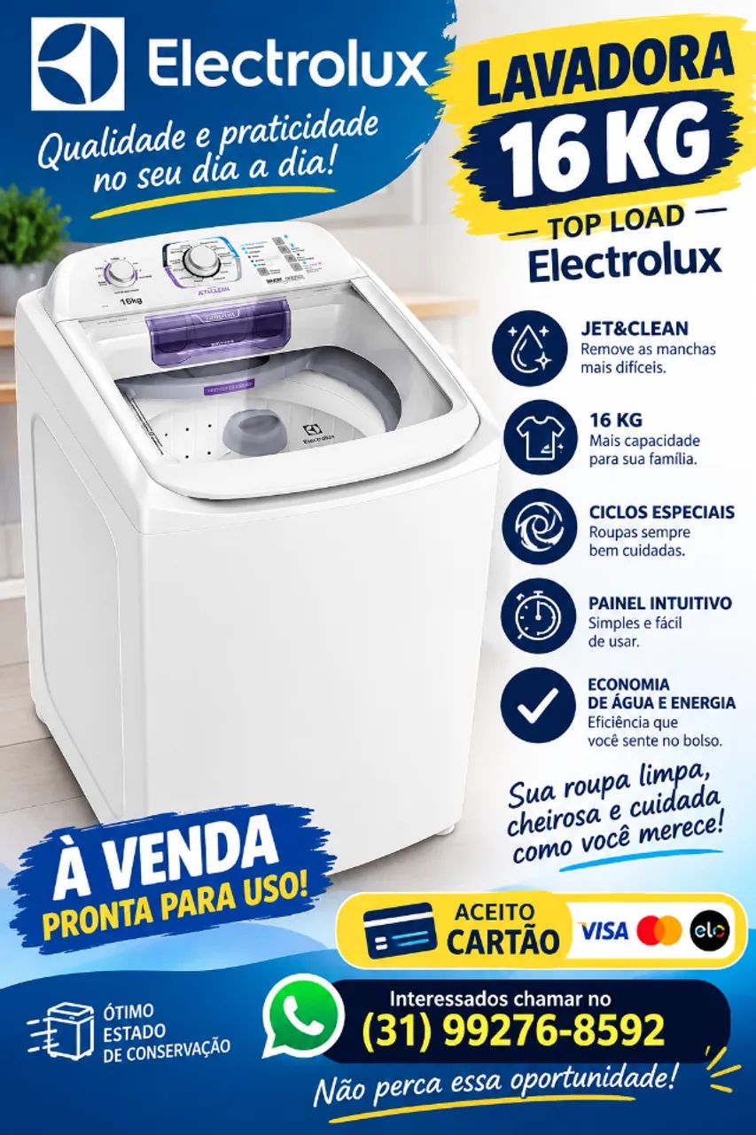 Máquina Electrolux 16 KG 
