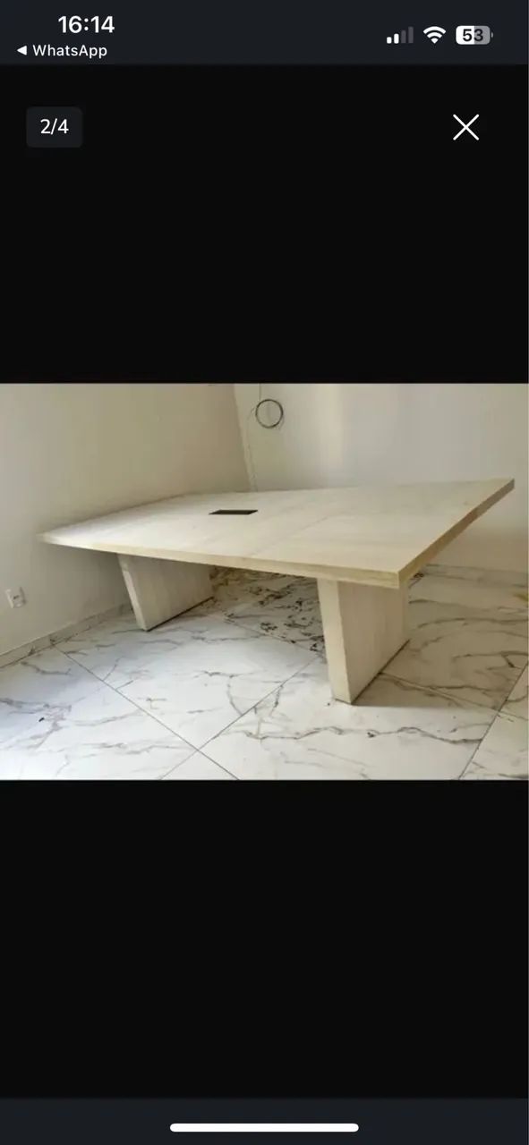 Mesa estação tipo ilha 