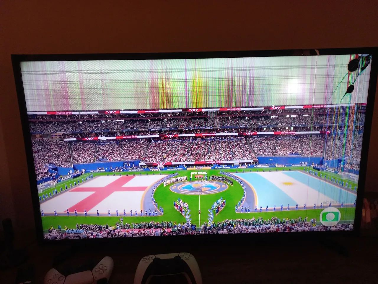 TV samsung un40j5200ag display trincado 