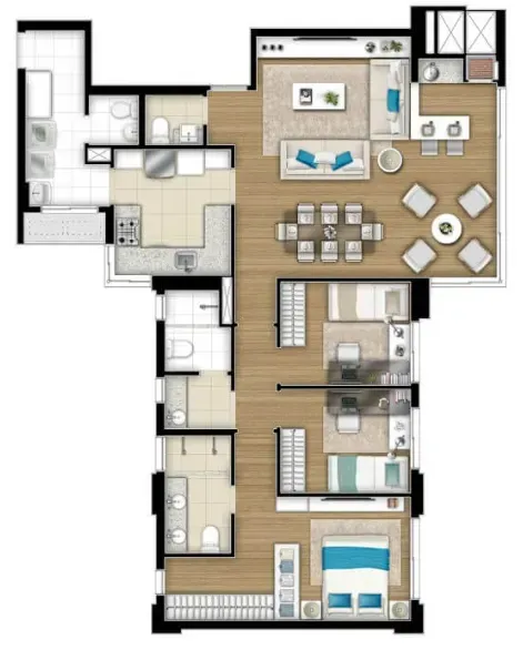 PLANTA 124m²