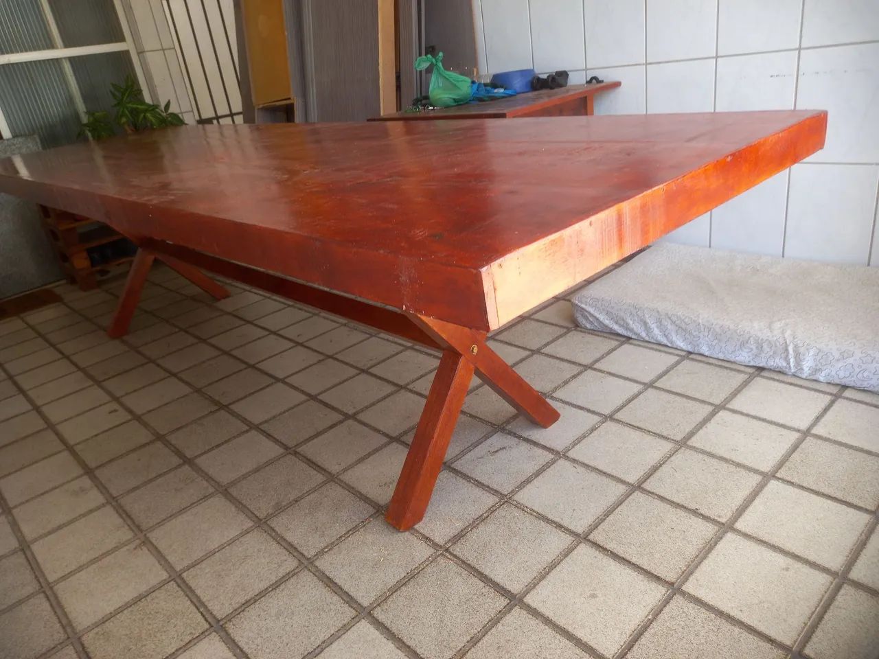 Mesa rustica de madeira - Foto 2