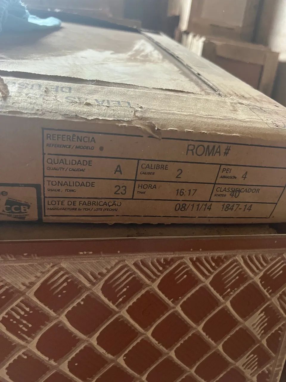 Piso Cerâmica 0,53X0,53x0,08 PEI 4 Roma