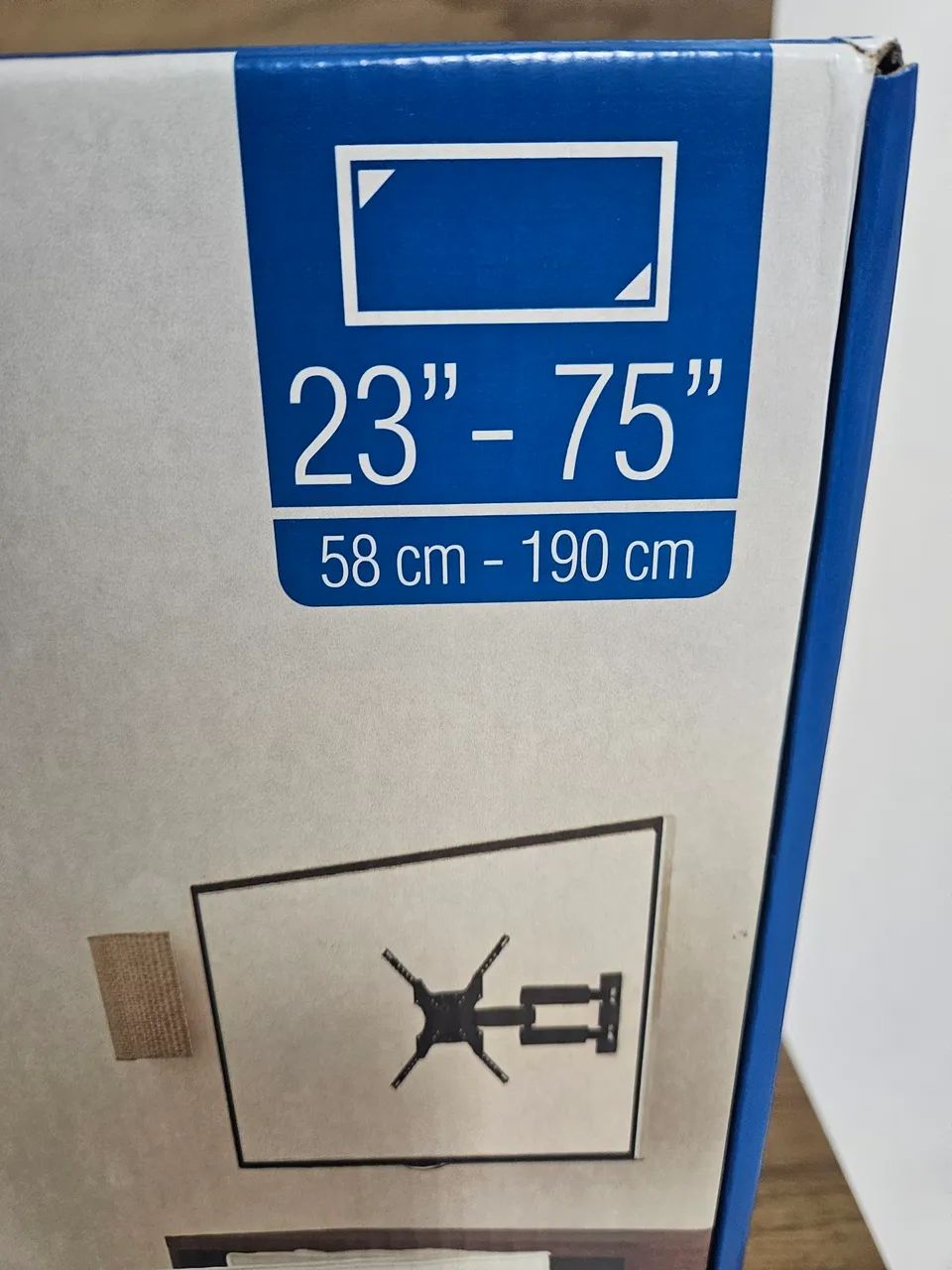Suporte móvel para TVs gigantes de 23 a 75 polegadas. - Foto 4