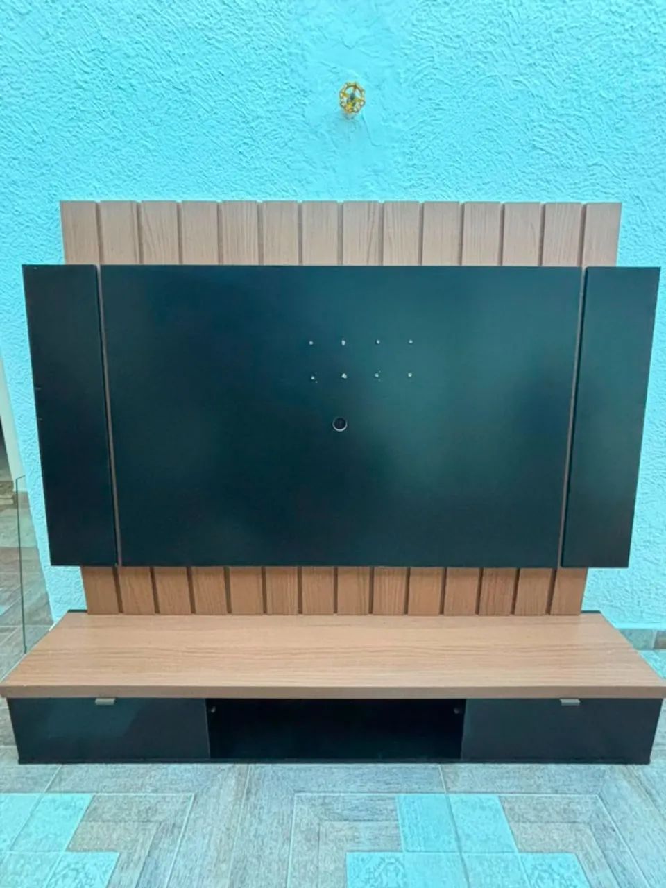 Rack/Painel de TV com prateleira de vidro - Foto 4