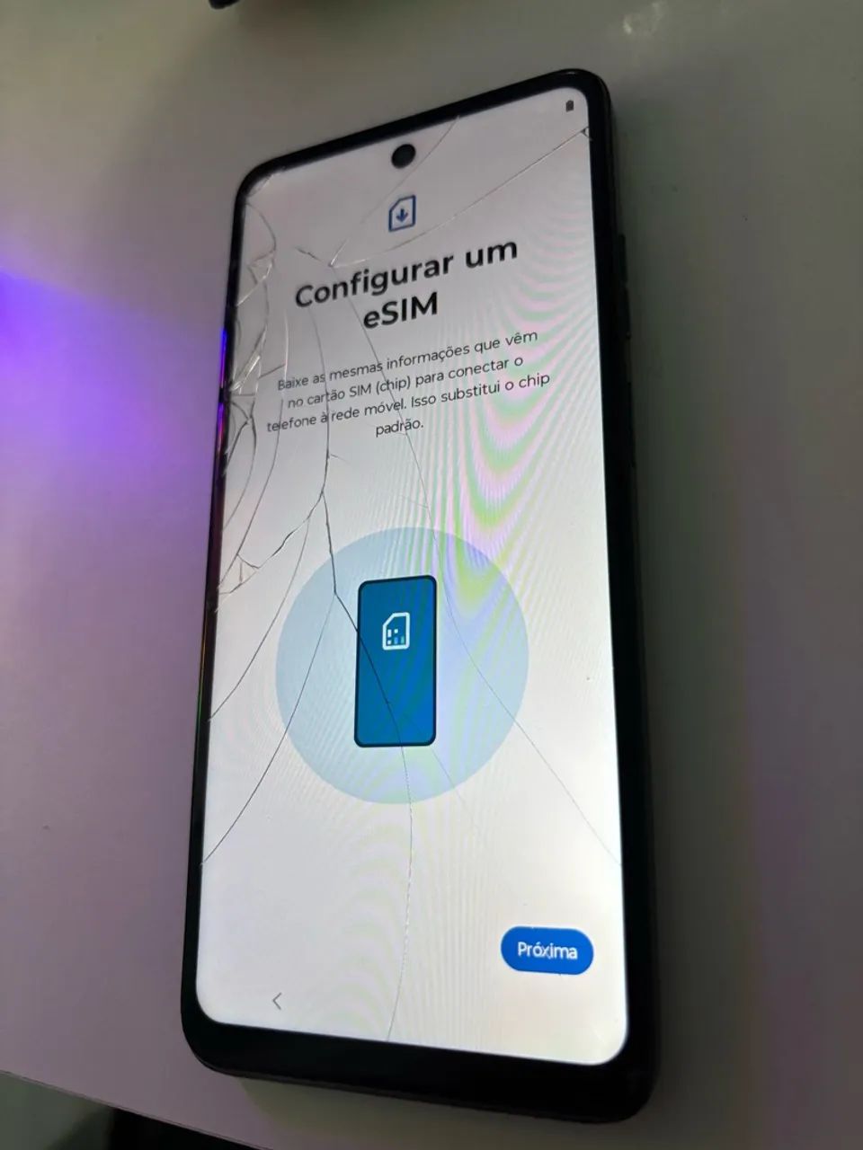 Celular usado | Moto G35 128gb com o vidro trincado - Foto 5