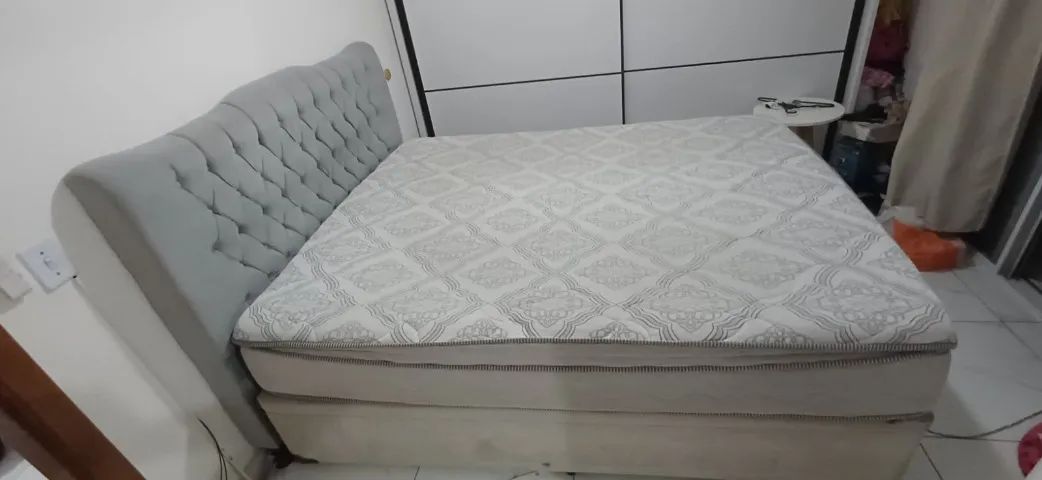 Cama box baú com cabeceira - Foto 3
