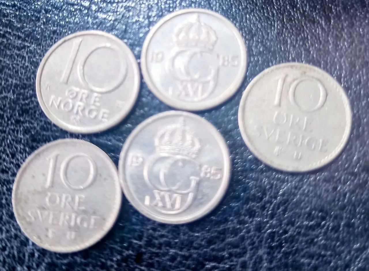 10 Moedas Sueca 10 ore - Foto 2