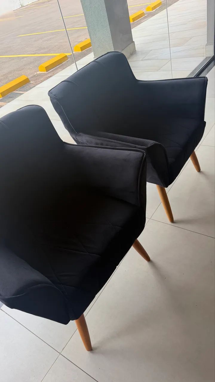 Poltronas de veludo 