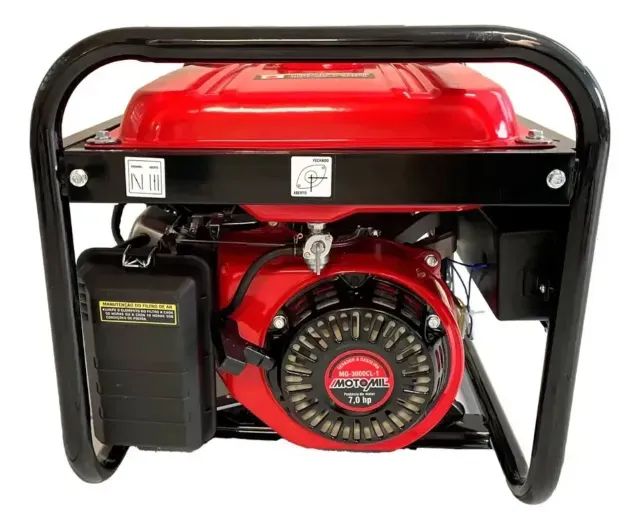 Motomil MG-3000CL-1 110V/220V Gerador de Energia a Gasolina 2.8 KVA - Foto 3
