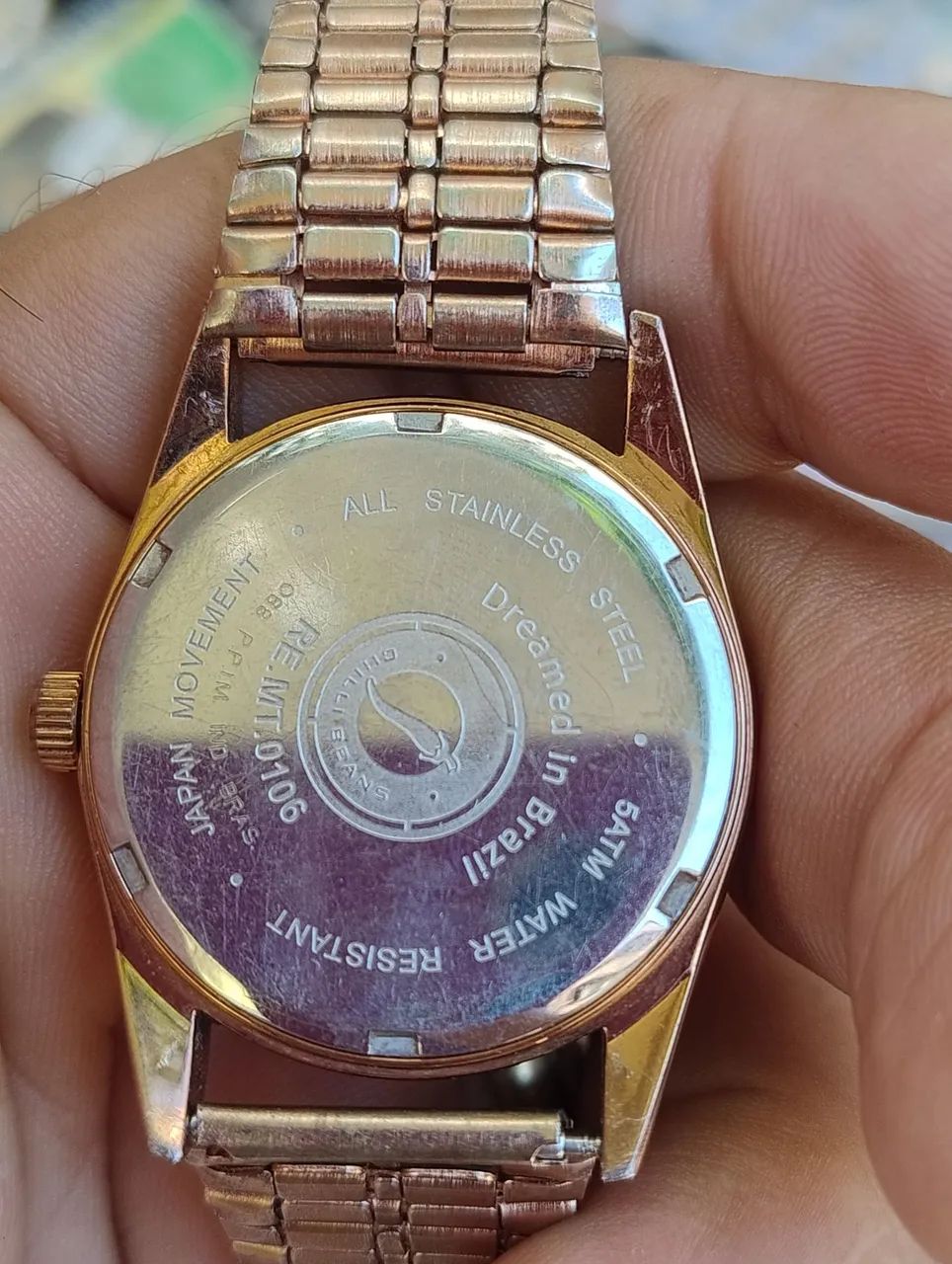 Relógio Feminino Chilli Beans Dourado com Detalhes Rose - Foto 4