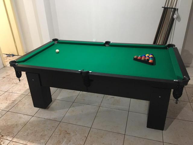 Mesa de Sinuca Preta Tecido Verde TX Modelo CFE4720 - Foto 3