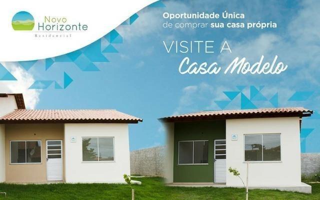 Ano novo casa nova prontas 02 quartos com quintal transporte na porta financiamento caixa - Foto 19