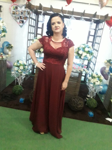 olx vestido de madrinha marsala
