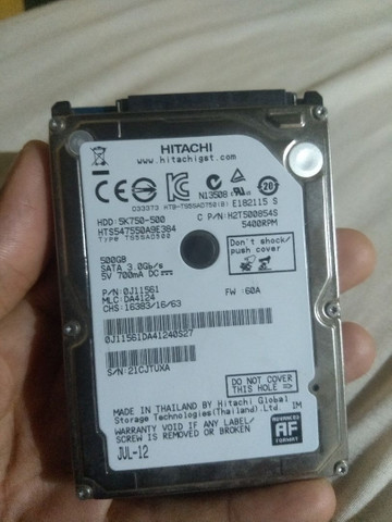 HD SATA PARA NOTEBOOKS TESTADO