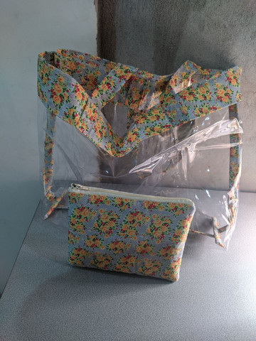Bolsa de praia mais bolsinha para documentos - Foto 3