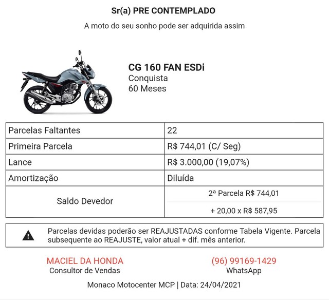 CG 160 FAN COMPLETA 2021