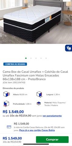 Cama box de casal Umaflex