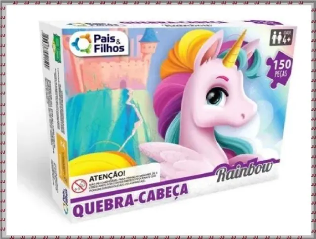 Quebra cabeça 150 peças Unicórnio