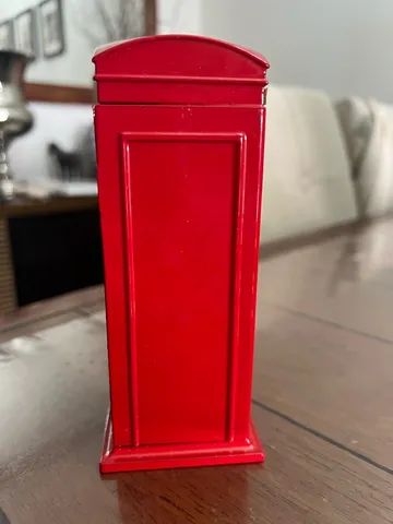 Porta moedas cofre cabine telefone Londres metal  - Foto 4