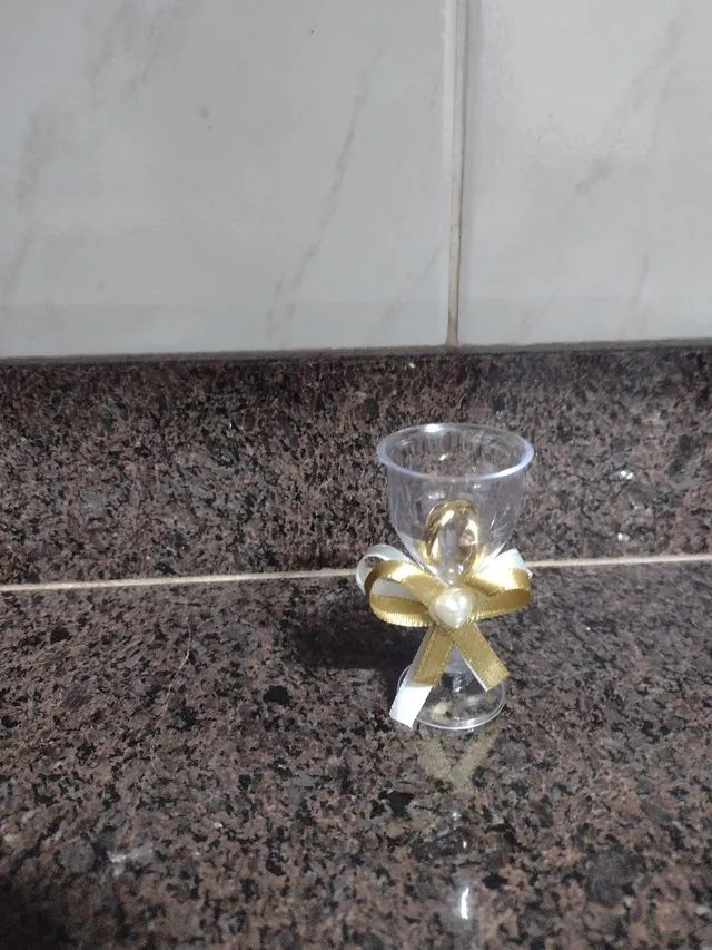 Lembrancinhas para casamento (Tacinha com aliança) - Foto 5