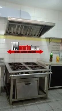 Coifas em inox sob medida industrial cozinha - Foto 4