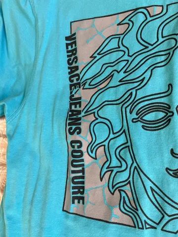 Camisa Versace Jeans Couture azul claro  - Foto 5
