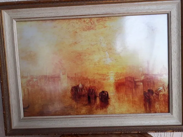 Quadro com moldura e vidro - Tam 35X48