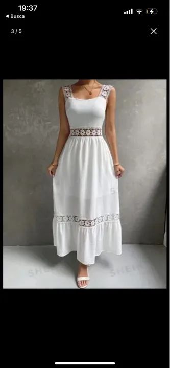 Vestido branco luxo  - Foto 2