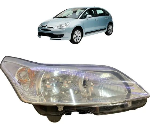  Farol Dianteiro Direito Citroen C4 2007 À 12 17502a011