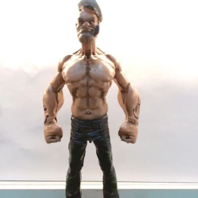 Boneco Popeye Músculo Estátua 19cm 