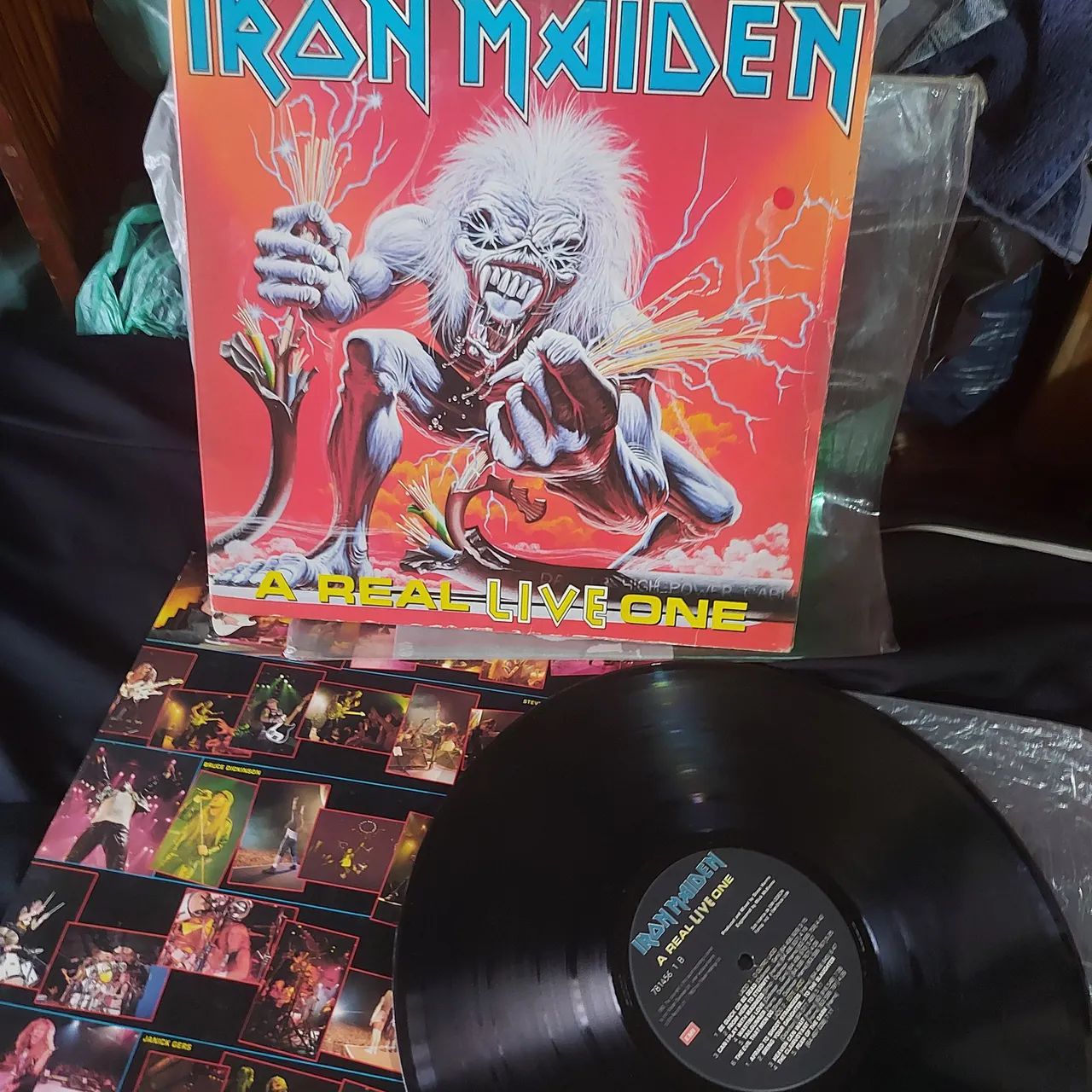 Lp Iron Maiden A Real Live One, Heavy Metal 80