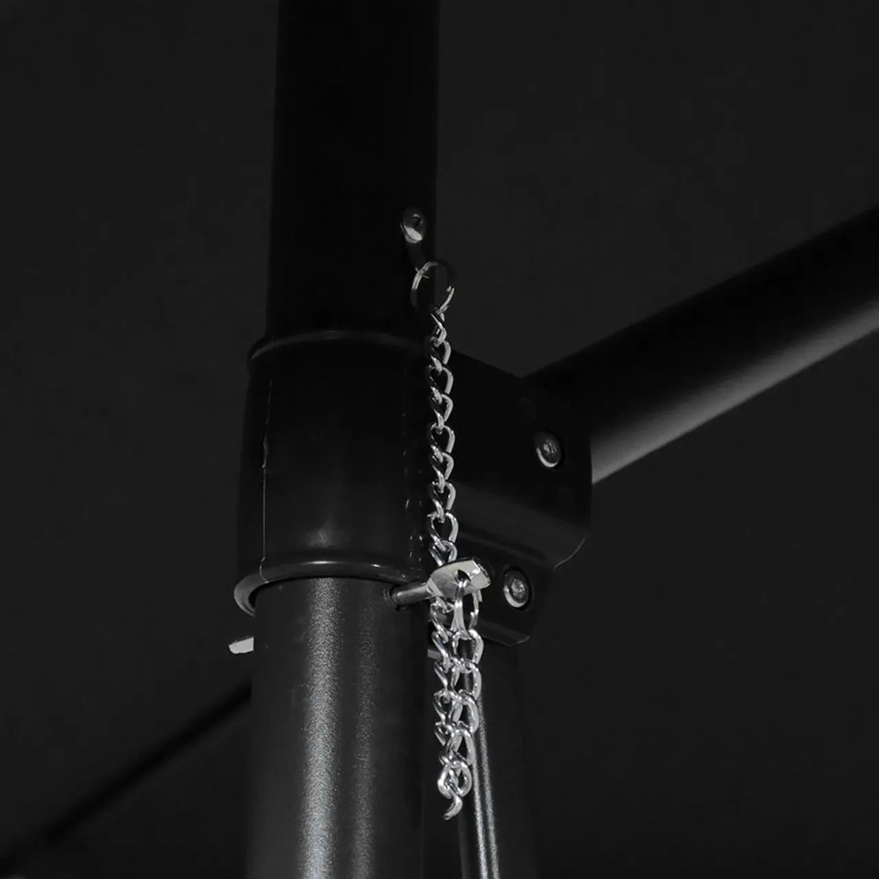 Ombrelone Suspenso Oslo com Alavanca 3 Metros Preto Bel (PRONTA ENTREGA) - Foto 4