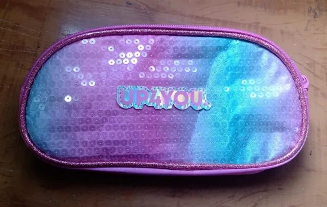 Pink Pencil Case, Sequined, with a Minor Flaw That Does Not Affect Its Beauty64628724015107120