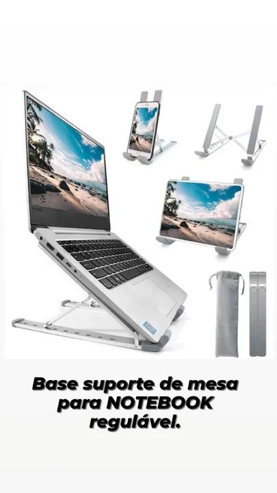Suporte para Notebook de Alumínio - Foto 3