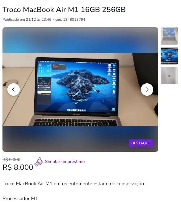 MacBook Air M1 16GB RAM - Foto 6