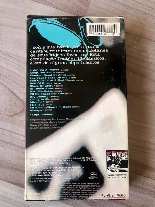 VHS BON JOVI CROSSROAD ORIGINAL!! - Foto 3