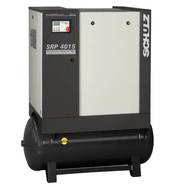 Compressor Rotativo de Parafuso Trifásico Lean SRP 4015 15HP 230L 220V - SCHULZ-SRP4015LEA